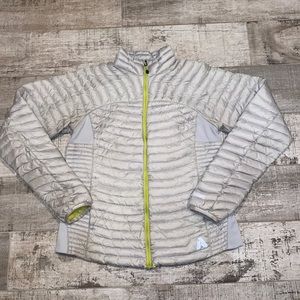 Eddie Bauer First Ascent Down Packable Jacket with Lemon Trim